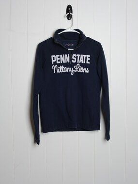 Vintage Penn State Quarter Zip Blue Jansport‎ Sweatshirt Size S